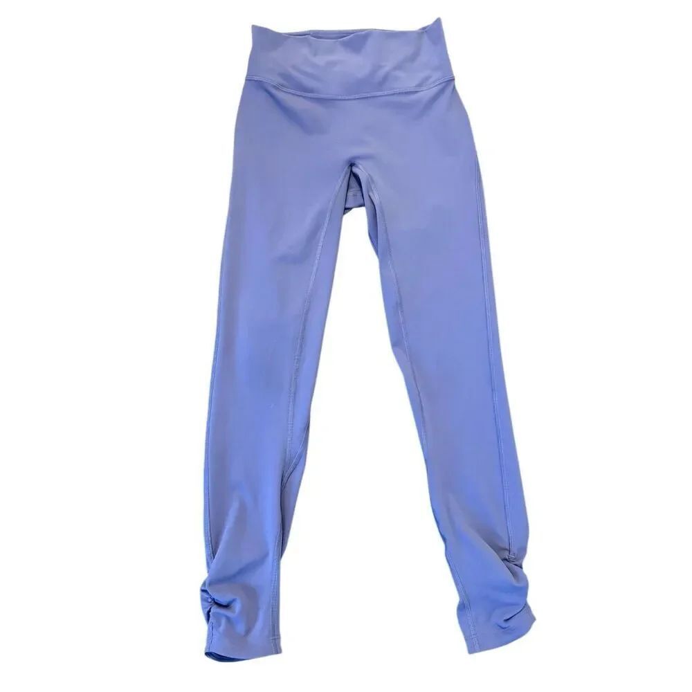 Lululemon align high rise seamless front ruched ankle leggings size 4